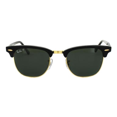 Rayban Sunglasses Clubmaster 3016 901/58 Black Green Polarized Large 51mm