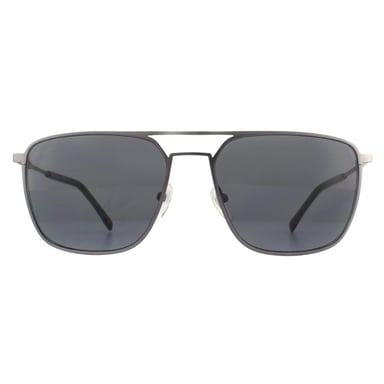 Lacoste Aviator Mens Matte Gunmetal Grey Sunglasses