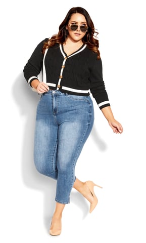 CITY CHIC Women's Harley Renegade Jean - mid denim