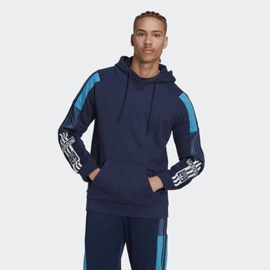 Mens adidas Originals Adicolor Hoody in Blue