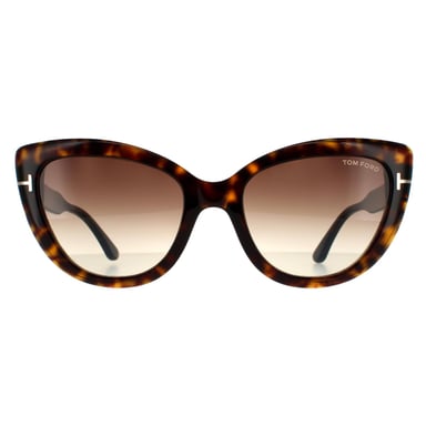 Tom Ford zonnebril Anya FT0762 52K Dark Havana Brown Gradient