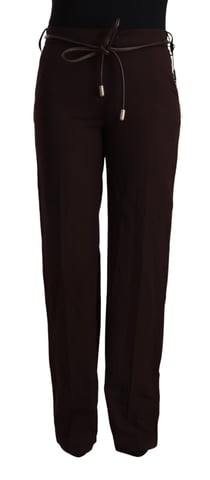 Patrizia Pepe Women's Black High Waist Straight Formal Pants