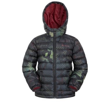 Mountain Warehouse Childrens/Kids Seasons Patterned Padded Jacket (Jet Black)