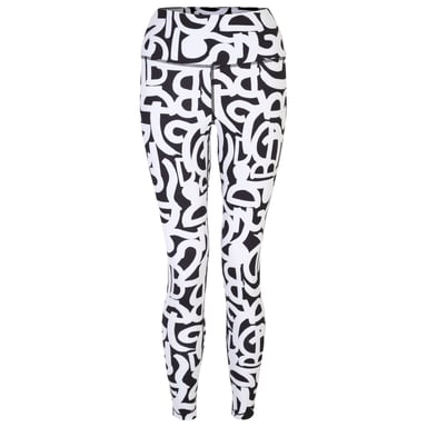 Dare 2B Womens/Ladies Influential Graffiti Leggings (Black/White)