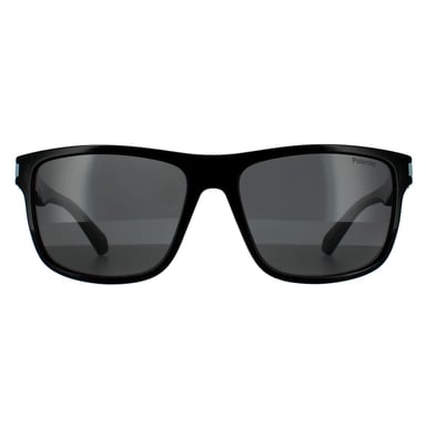 Polaroid Square Mens Black Grey Polarised Sunglasses 90041091