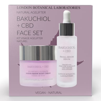 London Botanical Laboratories LBL- CBD + Bakuchiol face Set ( Serum + Moisturiser )