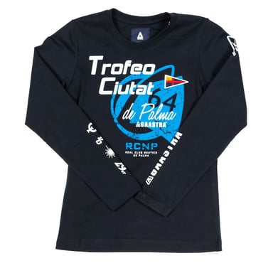 Långärmad t-shirt med rund hals för barn 44743941
