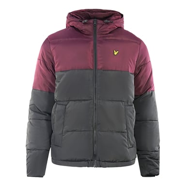 Lyle & Scott Colourblock Puffer Svart Jacka