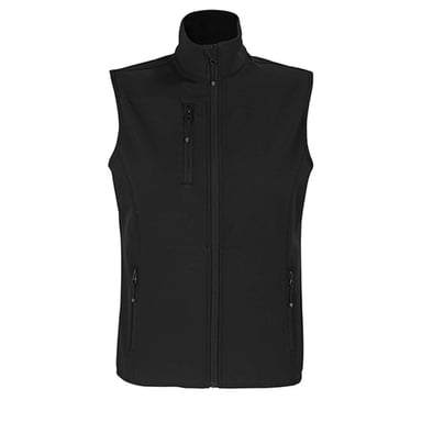 SOLS Womens/Ladies Falcon Softshell Zipped Body Warmer (Black)