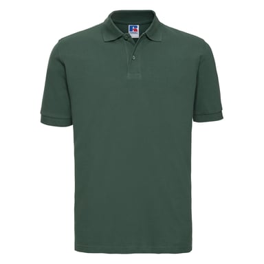 Russell Mens 100% Cotton Short Sleeve Polo Shirt (Bottle Green)