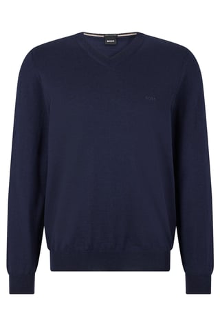 Boss Baram-l V-hals Gebreide Kleding Donkerblauw