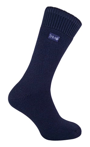 THMO - 1 par tjocka, fleecefodrade och varma termosockor för herrar på vintern