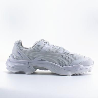 Puma Nitefox Crossin' White Textile Mens Lace Up Trainers 371499 02