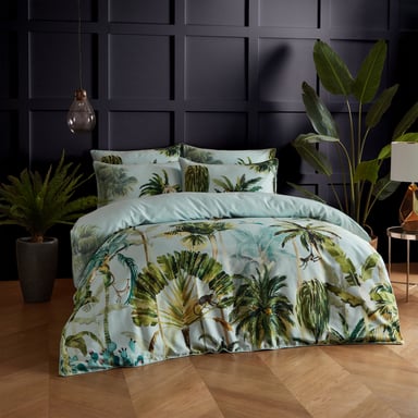 200 Draadcount Forsteriana Jungle Tuinbouw Dekbedovertrekset
