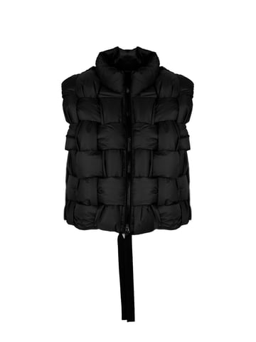 La Haine Inside Us Vest Down Vest Unisex Woman's Black