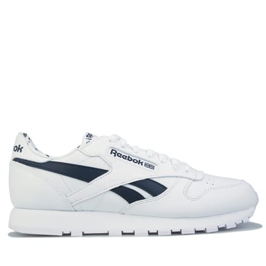 Men's Reebok Classics Classic Leather Trainers in White Navy