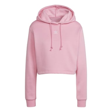 Women's adidas Originals Adicolor Essentials Crop Fleece Hoody in Pink