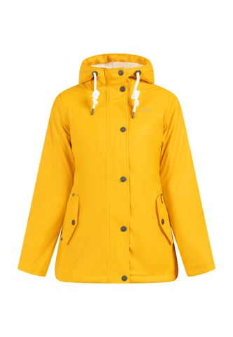 ICEBOUND Rain jacket with teddy lining women sunny yellow