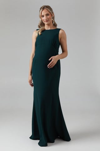 Maternity Cowl Back Fishtail Bridesmaids Maxi Dress