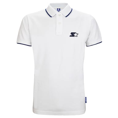 Starter Enhance Logo Shrt Sleeve White Men Polo Shirt CPE00037 White Optic White