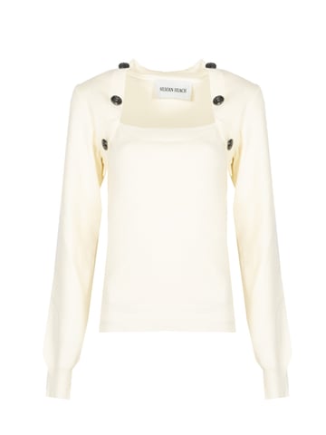 Silvian Heach Pullover Woman's Off-White