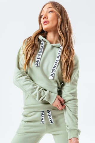 Hype Olive Women'S Oversized Hoodie