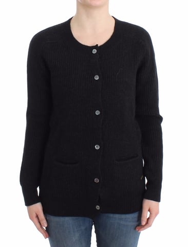 John Galliano Women's Black wool cardigan