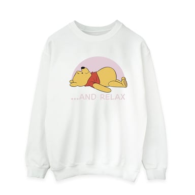Disney Mens Winnie The Pooh Relax Sweatshirt (White)