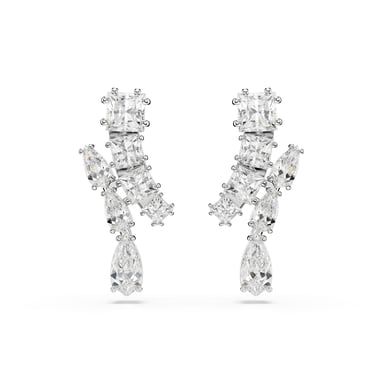 Swarovski 'Matrix' Dames Oorhangers van Basismetalen met Dangle - Zilver 5700418