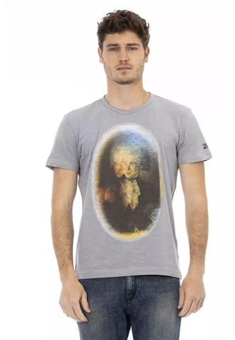 Trussardi Action Men's Gray Cotton T-Shirt