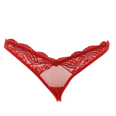 Adjustable lingerie thong with lace detail 21684 women