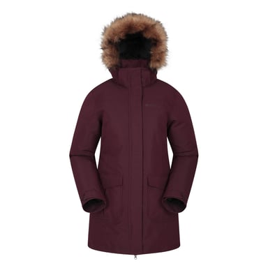 Mountain Warehouse Womens/Ladies Tarka II Long Jacket (Burgundy)