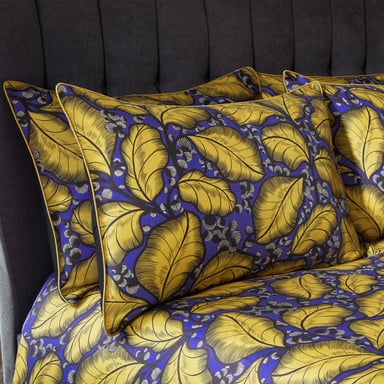 EW by Edinburgh Weavers Magali Leaf Premium Cotton Sateen Pillowcase Pair