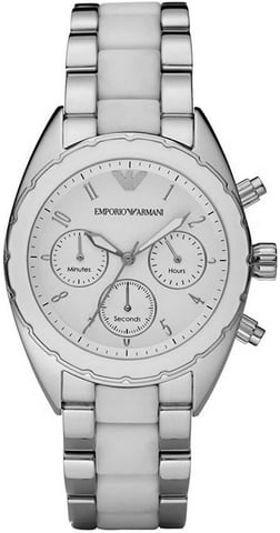Emporio Armani Ladies Watch Quartz silver