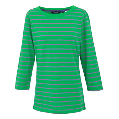 Regatta Womens/Ladies Baylette II Striped T-Shirt (Green)