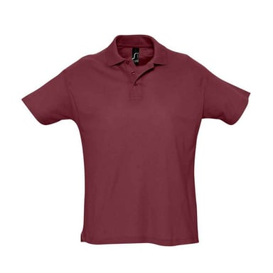 SOLS Mens Summer II Polo Shirt (Burgundy)