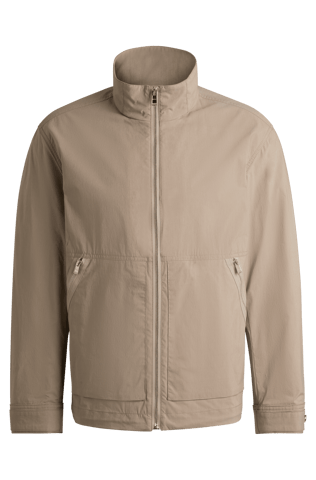 Men's Boss Water-Repellent Jacket in Beige