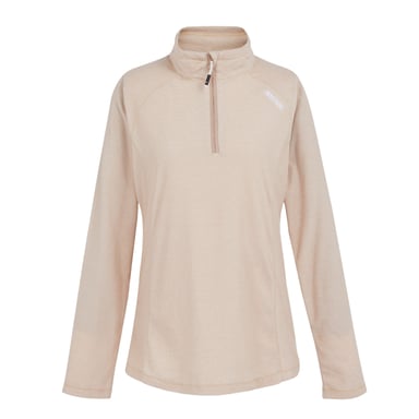Regatta Great Outdoors Womens/Ladies Montes Half Zip Fleece Top (Warm Taupe/Blanc De Blanc)