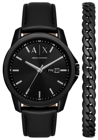 Armani Exchange Banks Heren Horloge Zwart AX7147SET