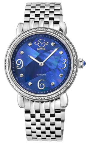 GV2 Ravenna 12613B Dark Blue MOP Dial Swiss Quartz Watch