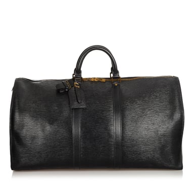 Vintage Louis Vuitton Epi Keepall 55 Black