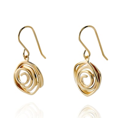 Orphelia 'Apolline' Women's 925 Sterling Silver Drop Earrings - Gold ZO-7500/G