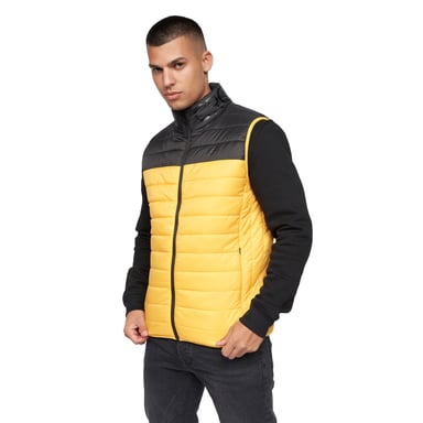 Crosshatch Mens Presnell Gilet med hög hals (Gul)