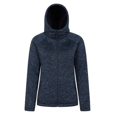 Mountain Warehouse Womens/Ladies Nevis Faux Fur Lined Full Zip Hoodie (Navy)