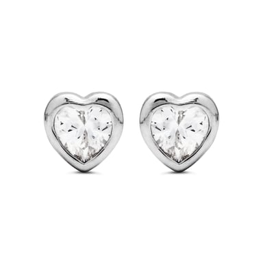 Luxenter goth earrings made of 925 sterling silver and rhodium plated brilliant cubic zirconia