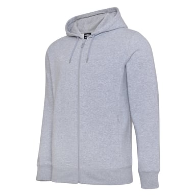 Umbro Childrens/Kids Club Vrije tijd Full Zip Hoodie (Grijs gemêleerd/wit)