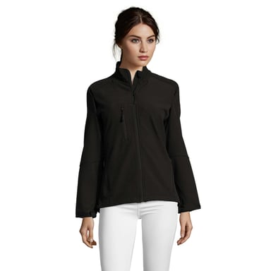 SOLS Womens/Ladies Roxy Soft Shell Jacket (Black)