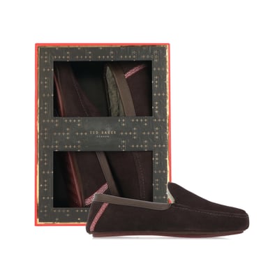 Men's Ted Baker Vallant Moccasin Slipper in Brown