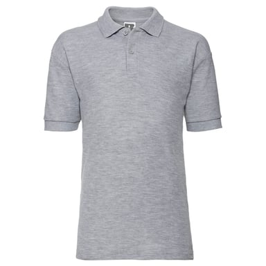 Russell Childrens/Kids Classic Polycotton Polo Shirt (Light Oxford Heather)