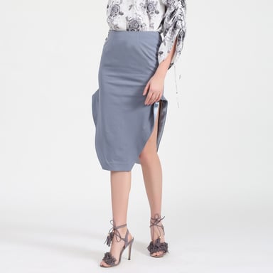 High side slits pencil skirt